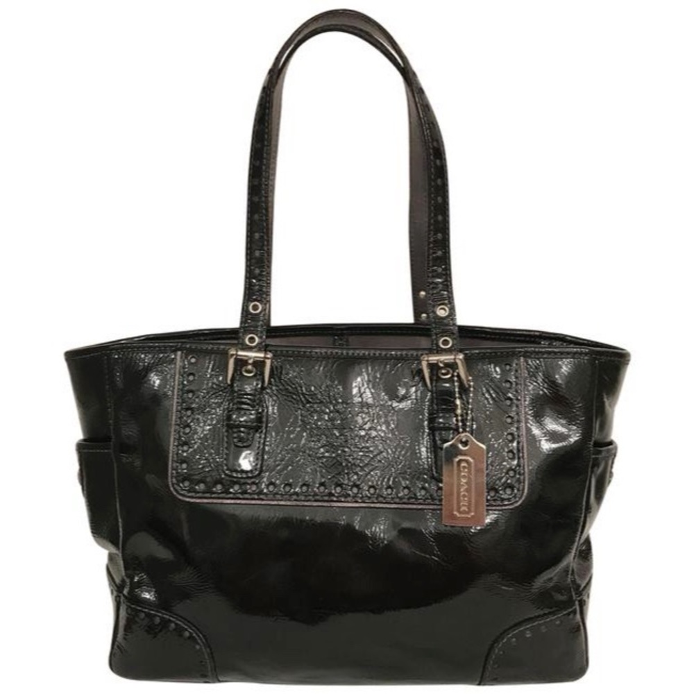 🖼 COACH Gallery 1432 Patent Leather Tote 🖼